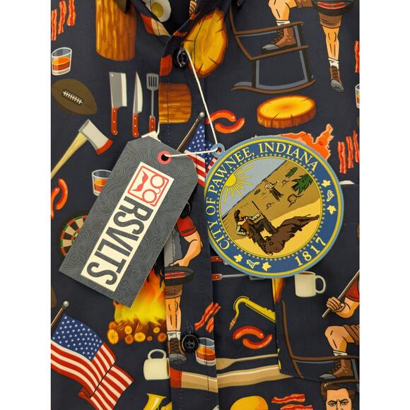 NWT RSVLTS Ron Swanson's Shirt of Greatness Button Down Shirt in Medium - Picture 3 of 7